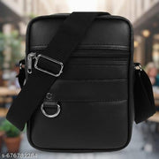 DAFOLIO Stylish PU Synthetic Leather Men's Sling Bag Cross Body Travel Office Business messenger