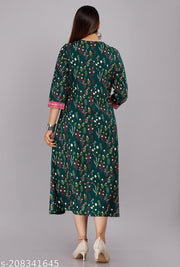 VISHAKHA TRENDING NEW WOMEN RAYON PRINTED KURTA