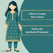 Polyster/Crepe fabric-Aagam Sensational Kurtis