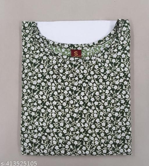 Women Crepe Fabric Printed Straight Kurti, Size -S, M, L, XL, XXL, 2XL, XXXL, 3XL, 4XL, 5XL ( New Arrival New Design Fashionable Kurti )