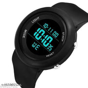 Black Solid Round Digital Sports Watch For Men And Boys, Best Selling, Waterproof New Arrival Latest Trending Watch For Men, Gents And Boys ,Under 149, Under 299, Under 249 Under 199, Under 499, Under 349, Under 399, Under 499, High Quality Watches,