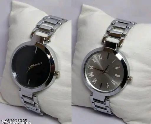 combo pack classic&unique look with METAL belt scrunchy bands watch for woman&girl's combo pack 2