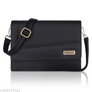 adjustable 5 zipper pocket with card holder premium stylish leather sling bag