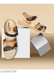 Paragon Women's Trendy Wedge Heel Sandals with Cushioned Sole and Sturdy Construction for Everyday Use