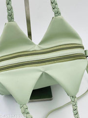 Knitted Hand Held Handbag with adjustable Sling