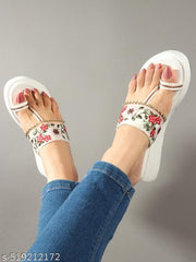 2025 New Lightweight Women's Wedges, Slippers/Flip-Flops Fashion Stylish Casual Comfortable Lightweight Synthetic Slip-on Sandals with Attractive look for Girls/Ladies.