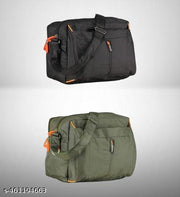 Men & Womens Cross Body Travel Sling Bag || Nylon Sling Bag || Cross Body Utility || Travel Bag || Office Business Messenger Bag || One Side Shoulder Bag for Men and Women Unisex || (Pack Of 2)