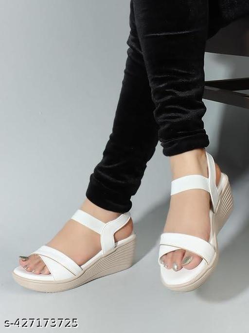 Kajmi Strepied Wedges Sandal For Women & Gilr's Trendy Comfort Fashion Latest Design Sandle For Women Fashion Casual Ethnic Wear Wedges Sandle For Woman