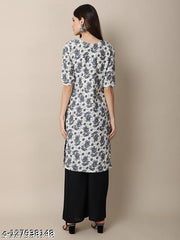 Polyster/Crepe fabric-Kurti For Women