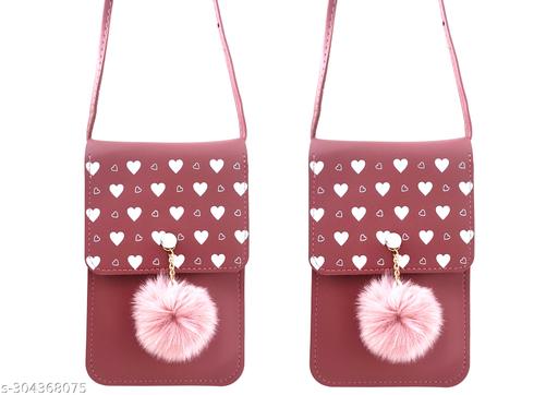 MAHABAL Sling Bags for Women Latest |Crossbody Bag | Phone Bag Stylish PU Leather.Mobile Cell Phone Holder Pocket Purse Wallet Mini Shoulder Bags Ideal Gift for Women(pair of 2 sling)