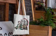 Eshaaver, Demon Slayer Tote featuring Nezuko Tanjiro,Zenitsu,Inosuke-Anime White Tote Bag for Women Men Girls Boys