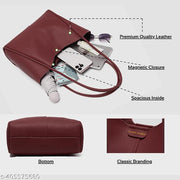 Tote Bag For Women/Ladies Handbag For Office And Daily Use (Coffee)
