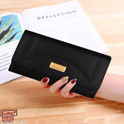MR. RAAQ Creation Women's Peach Hand Clutch Wallet Purse With Phone Pockets and 4 Separate Card Slots