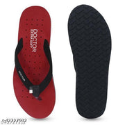DOCTOR EXTRA SOFT Flat-D-19-Maroon Women's Orthopaedic Diabetic Comfort Daily Use Slippers & Flipflops