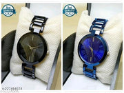 Attractive New Solid Dial Attractive Metal Chain Belt Analog Watch for Women