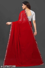 NEW FENCY GEORGETTE CUT WORK SAREE
