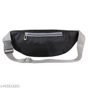 ZnW Stylish Polyester Waist Bag for Men Belt Pouch Bag Unisex Waist Bag