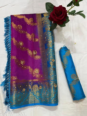 BALATON SAREE LAHARIYA STONE & SPECIAL JHALAR - WEDDING & PARTY WEAR