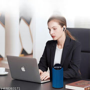 Portable Wireless Bluetooth Speaker with Deep Bass, USB/SD Support & Free Phone Holder – Ideal for Home, Travel & Outdoor (Buy 1 Get 1 Free Offer, Blue)