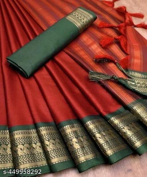 Octa Apparel Silk Party wear Kanjeevaram Soft Silk Maroon Jacquard Saree With Blouse