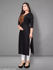 Alisha Embroidery Straight Kurt