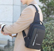 Men Crossbody Bag Sling Bag Chest Bag for Office Business College