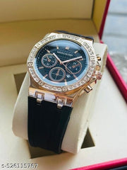 BOYS AND MENS WATCH DAY &DATE black and rosegold watch for men ring daimond watch for men