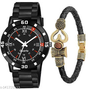 HC HARMI CREATIVE Staylish Modern Men Watches with Bracelate