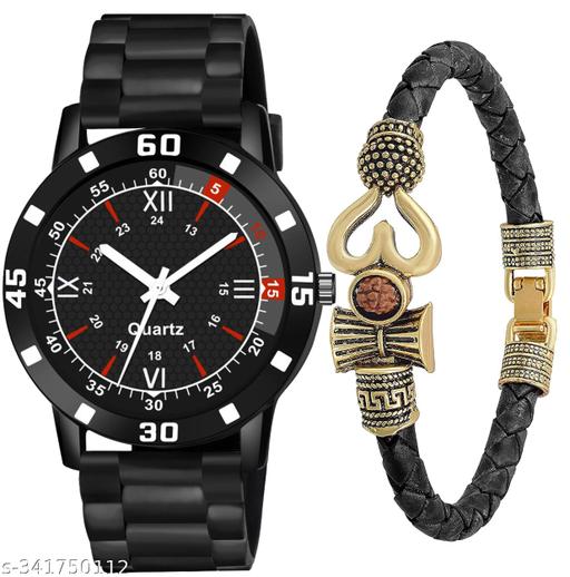 HC HARMI CREATIVE Staylish Modern Men Watches with Bracelate
