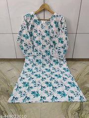 Latest Straight Cotton Kurta For Women Fashion combo Cotton Kurti