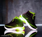 Blue and Green Kids Led Light Shoes (Ladko aur Ladkiyon ke light wale Jute) For Boys And Girls