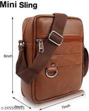 WALLETIN TAN Men Sling Bag-Small