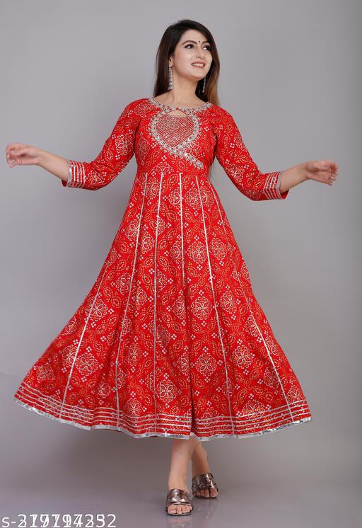 Women's Rayon Printed Straight Kurti