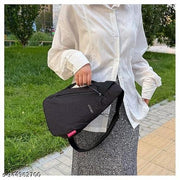 UNICOMMERCE>Chest Bag for Women Men Fashion Nylon Lightweight Shoulder Bag Front Back Sling Shoulder Bag Zipper Pouch Day Bag with Handle Casual Beige Chest Bag for Hiking, Work