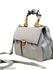 ESA BAG Stylish New Sling Bag For Girls and Women | Grey Women's Sling Bag with Golden Touch