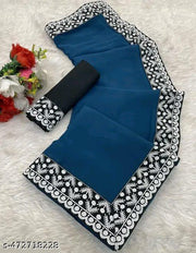 New Georgette  Party Wear sarees