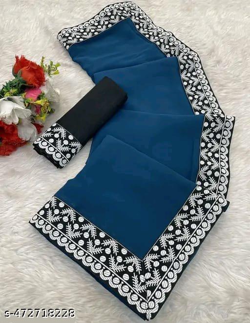 New Georgette  Party Wear sarees