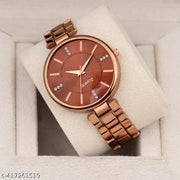 Attractive Colorful Metal Belt Analog Watches for Women