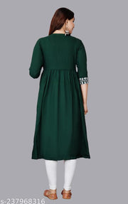 New Trendy Embroidery Gaithering Anarkali kurtis