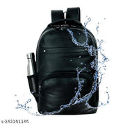 32 L Laptop Backpack Men Women’s Boys & Girls Fashion PU Leather Casual Backpack Bags for School, College, Tuition, Office Bag