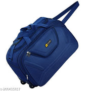 Unisex Travel Luggage Bag - (54 Cm) Expandable Flat Folding Travel Duffel Bag/Duffel Strolley Bag With 2 Smooth Spinner Wheels
