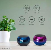 Bluetooth Mini Smart Speaker,4D Stereo HQ Sound ,Shiney Metal ,Small But Very Loud Multi color Mini Booost 4 Speaker