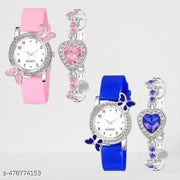 New Fancy Watch & Bracelate Combo For Girls/Womens.