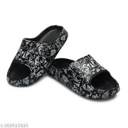 Boys New Tranding Black Slides, flip-flops, Light-weight, Comfortable, Outdoor-Indoor, Slipper for boys.