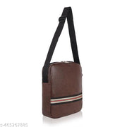Glamex Luxe Premium Sling Bag for Professionals – Synthetic Leather, Adjustable Strap, and Spacious Design