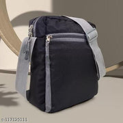 Fancy Craft Black Men Sling Bag - Extra Large