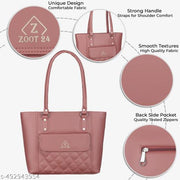 Stylish Women’s PU Leather Tote Bag | Trendy Shoulder Handbag for Girls & Women