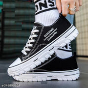Trendy Black Casual Sneakers for Men and Boys: Style Meets Comfort | Sports Shoes | Shoes | Shoes or Man | Casual Shoes | Men's Shoes |