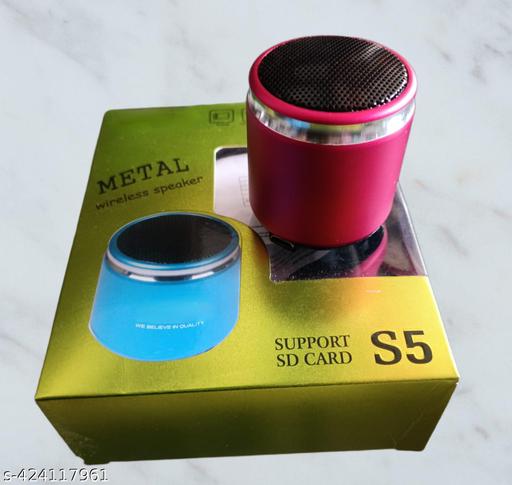 MLA VA WORLD S5 (PORTABLE BLUETOOTH MINI SPEAKER) Dynamic Metal Sound with High Bass 5 W Bluetooth Speaker  (Multicolor, Stereo Channel)