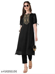 Embroidery Silk Kurti